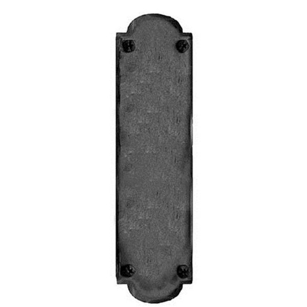 Acorn Mfg Acorn IMCBP 15-3/4" Iron Art Hand Forged Iron Push Plate - Black IMCBP